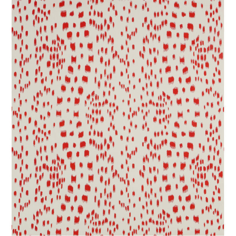 Les Touches - Red Burgundy/Red By Brunschwig & Fils | Animal/Insects Animal Skins Wallcovering Print