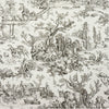 Le Hameau - Charcoal Black By Brunschwig & Fils | Toile Wallcovering Print