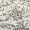 Samples and Purchasing available for Le Hameau - Charcoal Black By Brunschwig & Fils |  | Toile Wallcovering Print at Designer Wallcoverings and Fabrics
