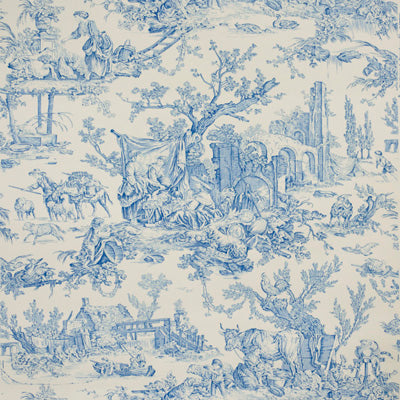 Brunschwig & Fils Le Hameau Bluebell Wallpaper by Brunschwig & Fils