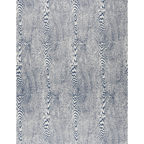 Wood - Indigo Blue By Brunschwig & Fils | Hommage | Texture Multipurpose Print