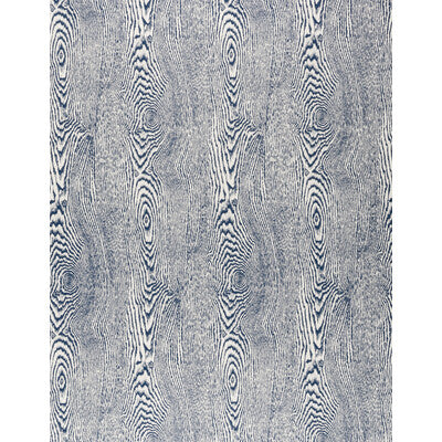 Wood - Indigo Blue By Brunschwig & Fils | Volume 56 |Solid Texture Wallcovering Print