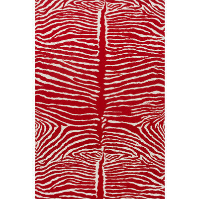 Le Zebre - Red By Brunschwig & Fils | Volume 56 |Animal/Insects Animal Skins Wallcovering Print