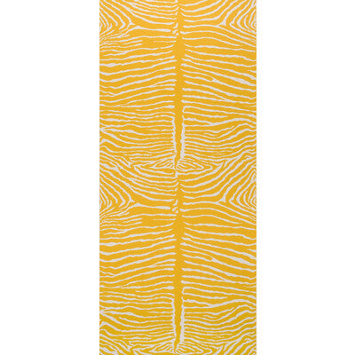Samples and Purchasing available for Le Zebre - Saffron Yellow By Brunschwig & Fils | Volume 56 |Animal/Insects Animal Skins Wallcovering Print at Designer Wallcoverings and Fabrics