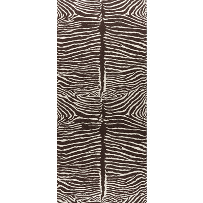 Le Zebre - Brown By Brunschwig & Fils | Volume 56 |Animal/Insects Animal Skins Wallcovering Print