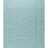 Samples and Purchasing available for Bombay - Aqua Blue By Brunschwig & Fils | Volume 56 | Geometric Wallcovering Print at Designer Wallcoverings and Fabrics