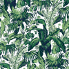 Samples and Purchasing available for Feuillage - Blanc Green By Brunschwig & Fils | Madeleine Castaing | Tropical Wallcovering Print at Designer Wallcoverings and Fabrics