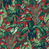 Samples and Purchasing available for Feuillage - Red Red By Brunschwig & Fils | Madeleine Castaing | Tropical Wallcovering Print at Designer Wallcoverings and Fabrics
