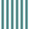 Rayure Lione - Aqua Turquoise By Brunschwig & Fils | Madeleine Castaing | Stripes Wallcovering Print