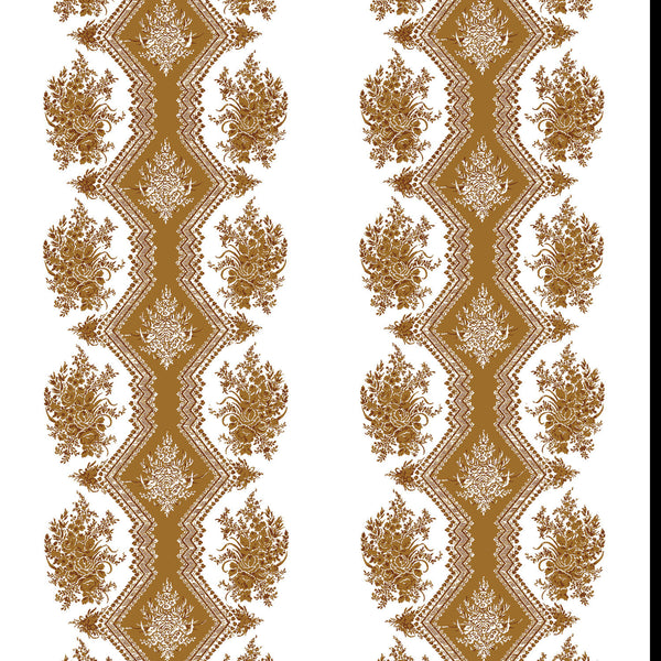 Coppelia - Tobacco Camel By Brunschwig & Fils | Madeleine Castaing | Botanical & Floral Wallcovering Print