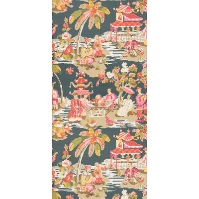 Xian - Grey/Pink Multi By Brunschwig & Fils | Volume 57 | Figurative Wallcovering Print