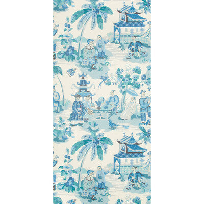 Xian - Porcelain Blue By Brunschwig & Fils | Volume 57 | Figurative Wallcovering Print