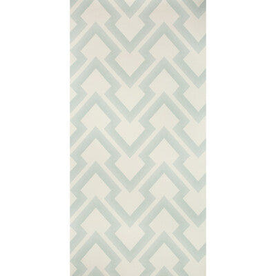 Lightning Bolt - Spa Turquoise By Brunschwig & Fils | Volume 57 | Geometric Wallcovering Print
