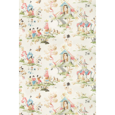 Luang - Meadow Multi By Brunschwig & Fils | Summer Palace Wallcoverings | Chinoiserie Wallcovering Print