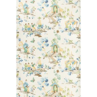 Luang - Peridot Multi By Brunschwig & Fils | Summer Palace Wallcoverings | Chinoiserie Wallcovering Print