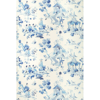 Luang - Porcelain Multi By Brunschwig & Fils | Summer Palace Wallcoverings | Chinoiserie Wallcovering Print