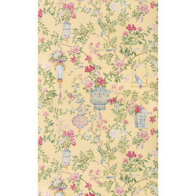 Samples and Purchasing available for Jardin Fleuri - Sun Multi By Brunschwig & Fils | Summer Palace Wallpapers |Chinoiserie Botanical & Floral Wallcovering Print at Designer Wallcoverings and Fabrics