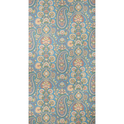 Saraya - Cornflower Multi By Brunschwig & Fils | Grand Bazaar Wallcoverings | Paisley Wallcovering Print