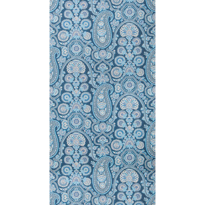 Saraya - Indigo Dark Blue By Brunschwig & Fils | Grand Bazaar Wallcoverings | Paisley Wallcovering Print