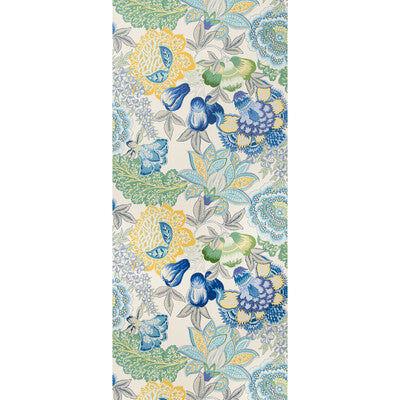 Karabali - Lagoon Multi By Brunschwig & Fils | Grand Bazaar Wallcoverings | Botanical & Floral Wallcovering Print