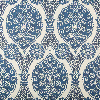 Samples and Purchasing available for Sufera - Indigo Indigo By Brunschwig & Fils | Grand Bazaar Wallpapers | Damask Wallcovering Print at Designer Wallcoverings and Fabrics