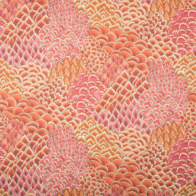 Katibi - Pink Multi By Brunschwig & Fils | Grand Bazaar Wallcoverings |Botanical & Floral Global Wallcovering Print