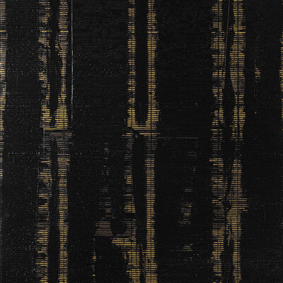 Les Plumes - Onyx Black By Brunschwig & Fils | Les Ensembliers Wallcoverings | Texture Wallcovering Print