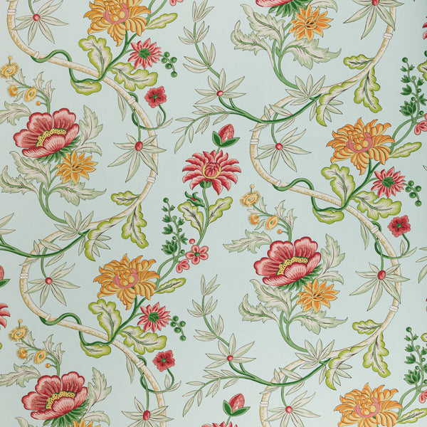 Veronique - Opal Multi By Brunschwig & Fils | Louverne Wallcoverings | Botanical & Floral Wallcovering Print