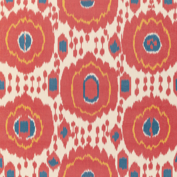Mayenne - Red By Brunschwig & Fils | Louverne Wallcoverings | Ikat/Southwest/Kilims Wallcovering Print