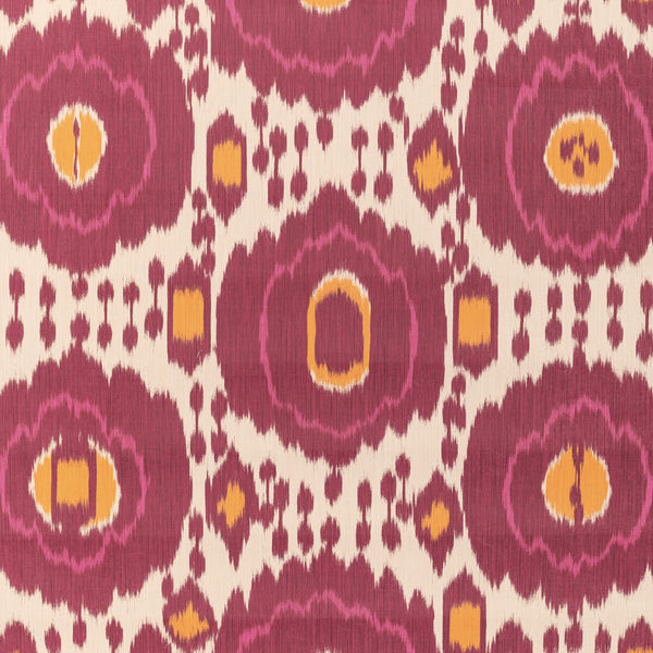 Mayenne - Cerise Pink By Brunschwig & Fils | Louverne Wallcoverings | Ikat/Southwest/Kilims Wallcovering Print