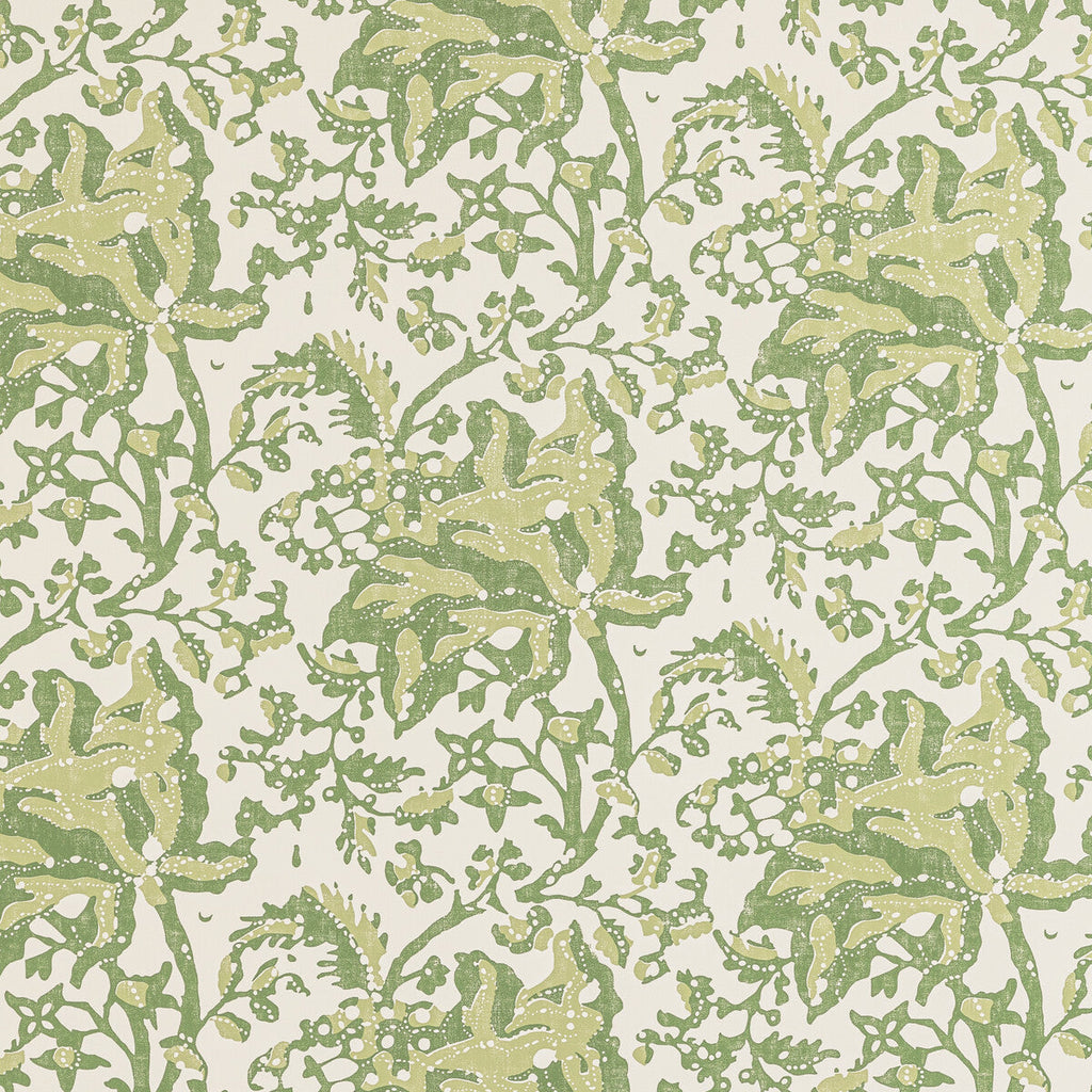 Samples and Purchasing available for Weymouth - Leaf Green By Brunschwig & Fils | Manoir Wallpapers | Botanical & Floral Wallcovering Print at Designer Wallcoverings and Fabrics