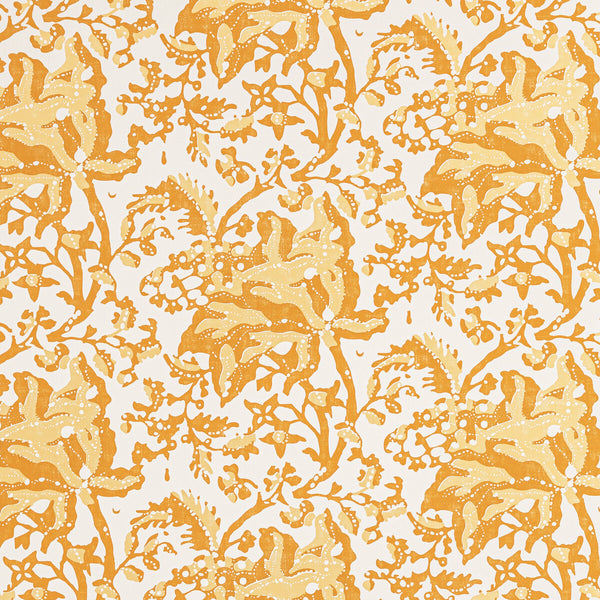 Weymouth - Canary Yellow By Brunschwig & Fils | Manoir Wallcoverings | Botanical & Floral Wallcovering Print