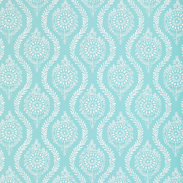 Marindol - Aqua Turquoise By Brunschwig & Fils | Manoir Wallcoverings | Paisley Wallcovering Print