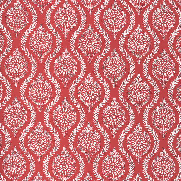 Samples and Purchasing available for Marindol - Red Red By Brunschwig & Fils | Manoir Wallpapers | Paisley Wallcovering Print at Designer Wallcoverings and Fabrics
