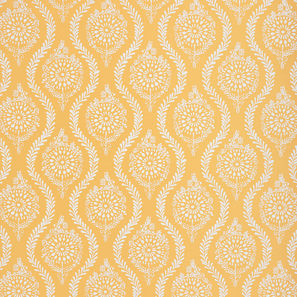 Samples and Purchasing available for Marindol - Canary Yellow By Brunschwig & Fils | Manoir Wallpapers | Paisley Wallcovering Print at Designer Wallcoverings and Fabrics