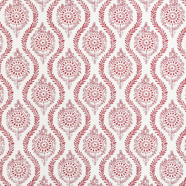 Marindol Ii - Red By Brunschwig & Fils | Manoir Wallcoverings | Paisley Wallcovering Print