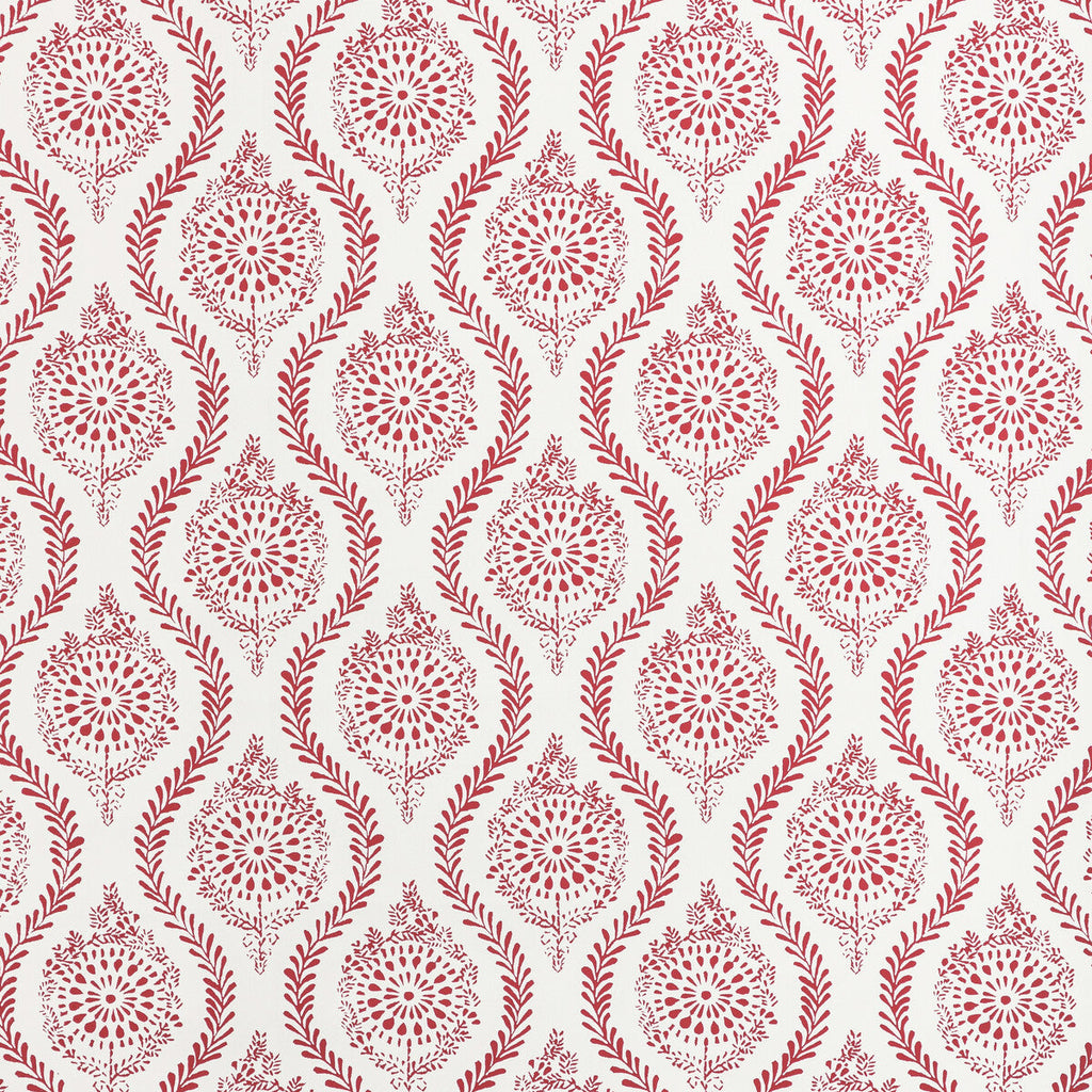 Samples and Purchasing available for Marindol Ii - Red Red By Brunschwig & Fils | Manoir Wallpapers | Paisley Wallcovering Print at Designer Wallcoverings and Fabrics