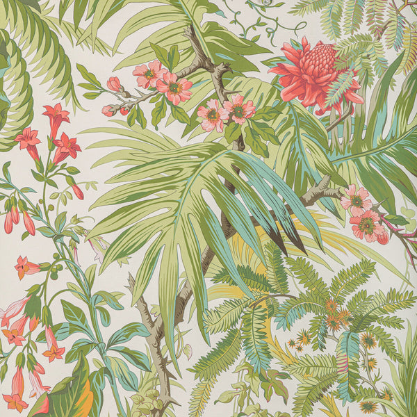 Majorelle - Spring Pink By Brunschwig & Fils | Majorelle Wallcoverings | Botanical & Floral Wallcovering Print