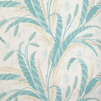 Vernay - Aqua White By Brunschwig & Fils | Cadenet Wallcoverings | Botanical & Floral Wallcovering Print