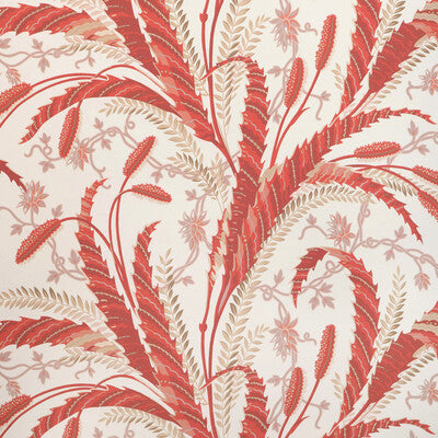 Vernay - Red White By Brunschwig & Fils | Cadenet Wallcoverings | Botanical & Floral Wallcovering Print