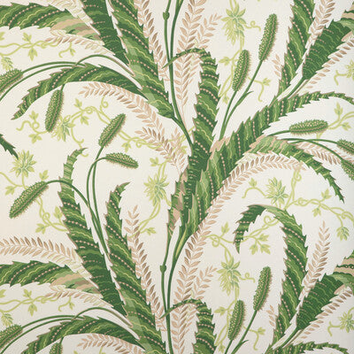 Vernay - Green White By Brunschwig & Fils | Cadenet Wallcoverings | Botanical & Floral Wallcovering Print