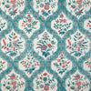 Samples and Purchasing available for Ventoux - Teal/Rose White By Brunschwig & Fils | Cadenet Wallpapers |Botanical & Floral Damask Wallcovering Print at Designer Wallcoverings and Fabrics