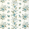 Aurel - Aqua/Leaf White By Brunschwig & Fils | Cadenet Wallcoverings |Animal/Insects Botanical & Floral Wallcovering Print