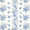 Aurel - Sky/Blue White By Brunschwig & Fils | Cadenet Wallcoverings |Animal/Insects Botanical & Floral Wallcovering Print