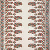 Samples and Purchasing available for Visan - Sky/Coral White By Brunschwig & Fils | Cadenet Wallpapers | Paisley Wallcovering Print at Designer Wallcoverings and Fabrics