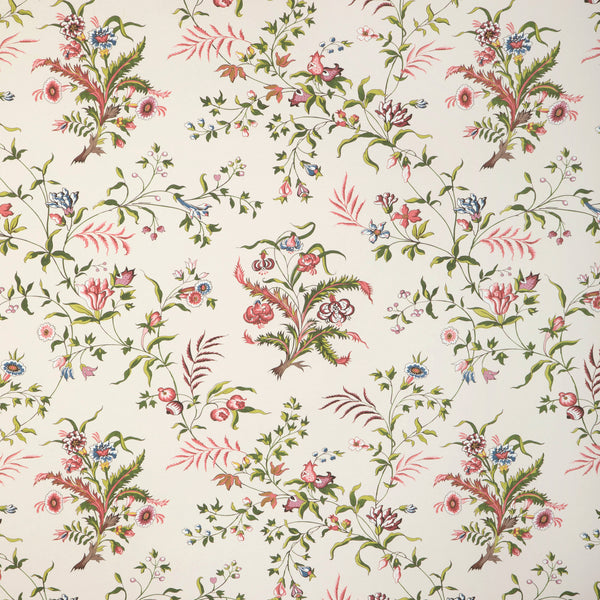 Chancay - Beige/Multi Ivory By Brunschwig & Fils | Cadenet Wallcoverings | Botanical & Floral Wallcovering Print
