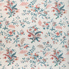 Samples and Purchasing available for Chancay - Teal/Rose White By Brunschwig & Fils | Cadenet Wallpapers | Botanical & Floral Wallcovering Print at Designer Wallcoverings and Fabrics