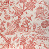 Marcel - Red White By Brunschwig & Fils | Cadenet Wallcoverings |Chinoiserie Toile Wallcovering Print