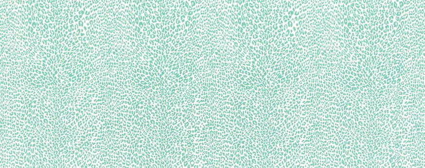 Petit Leopard - Aqua Turquoise By Brunschwig & Fils | Madeleine Castaing Wallcoverings |Animal/Insects Animal Skins Wallcovering Print