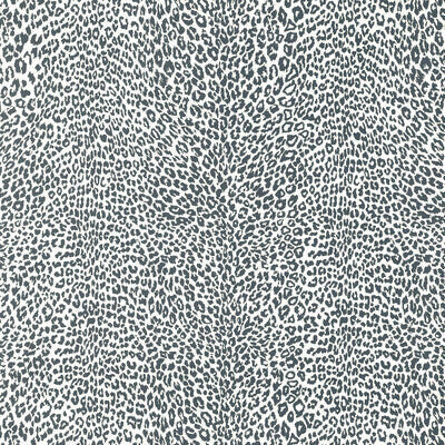 Petit Leopard - Charcoal Grey By Brunschwig & Fils | Madeleine Castaing Wallcoverings |Animal/Insects Animal Skins Wallcovering Print